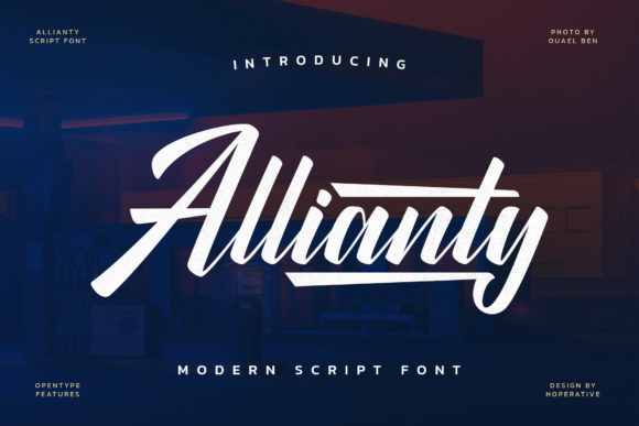 Allianty: A Retro Script Font for Branding