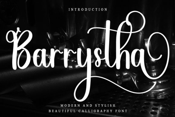 Barrystha: A Romantic Script Font for Web Design