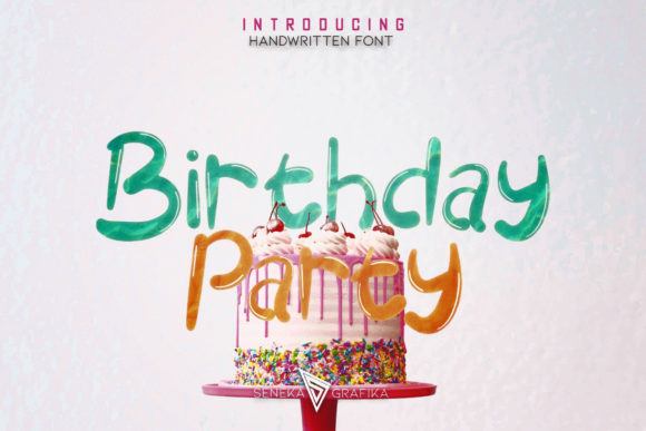 Birthday Party Font: Elevate Social Graphics
