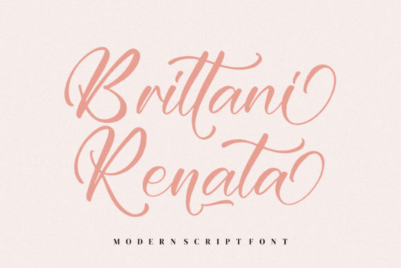 Brittani Renata: A Modern Script Font for Branding
