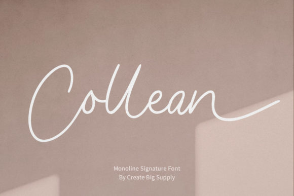 Collean Typeface for Editorial Design