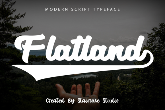 Flatland Font: Bold Handwritten Style for Crafters