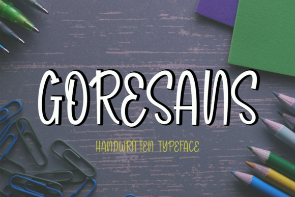 Goresans: The Handwritten Font for Bold Branding