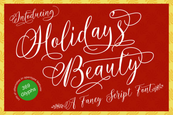 Holidays Beauty Font for Editorial Design