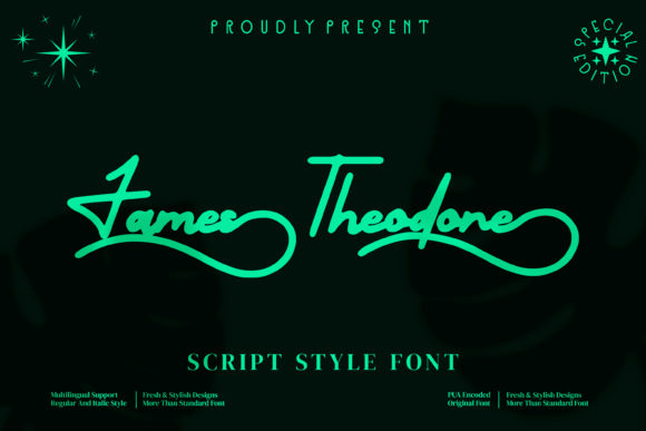 James Theodore: A Script Font for Bold Campaigns