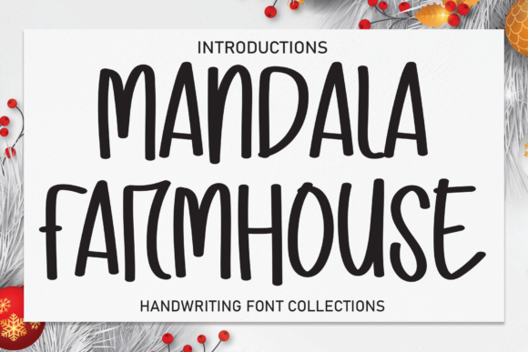 Mandala Farmhouse Font for Modern Web Design