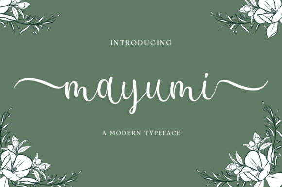 Mayumi: A Script Font for Editorial Design