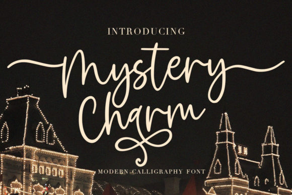 Mystery Charm: A Modern Script Font for Editorial Design