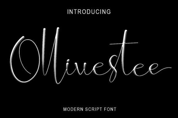 Ollivestee: A Modern Script Font for Web Design