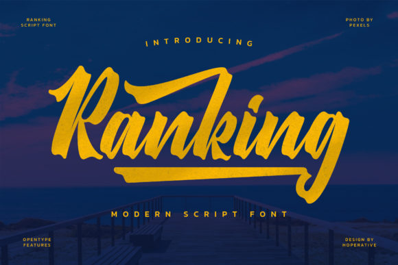 Ranking Font: A Retro Script for Bold Campaigns