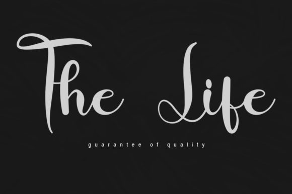 The Life Script Font for Elegant Editorial Design