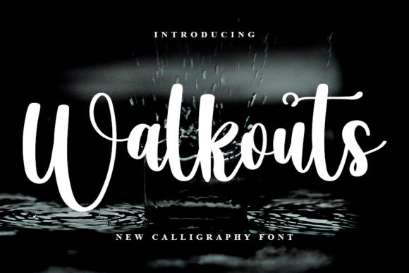 Walkouts: A Romantic Script Font for Editorial Design