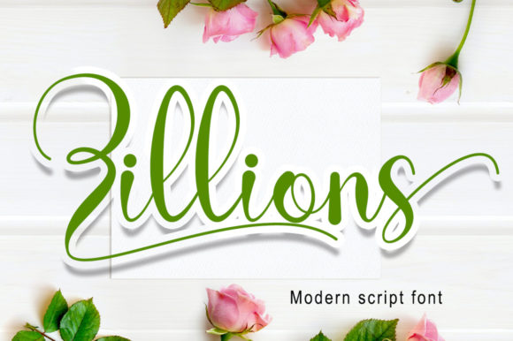 Zillions Font: A Graceful Script for Editorial Design